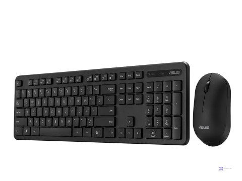 Zestaw klawiatura + mysz Asus CW100 Wireless Keyboard and Mouse Set Black