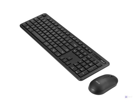 Zestaw klawiatura + mysz Asus CW100 Wireless Keyboard and Mouse Set Black
