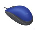 Mysz Logitech 910-005488 (optyczna; 1000 DPI; kolor niebieski)