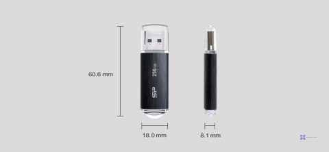 Pendrive Silicon Power Blaze B02 256GB USB 3.1 kolor czarny (WYPRZEDAŻ)