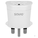 SAVIO ADAPTER PODRÓŻNY GNIAZDO GLOBALNE - WTYK UK AP-05