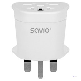 SAVIO ADAPTER PODRÓŻNY GNIAZDO GLOBALNE - WTYK UK AP-05