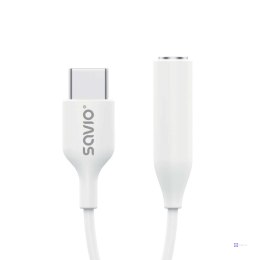 SAVIO ADAPTER USB-C - MINI JACK 3,5 MM (F) AK-52