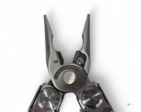 Multitool AZYMUT Giewon FS - Fire Starter - 19 narzędzi - krzesiwo + gwizdek + kabura do pasa (H2038A)