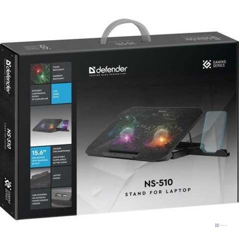 DEFENDER PODSTAWKA POD LAPTOPA NS-510 15.6" 2W 2XUSB RGB 29510