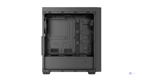 GEMBIRD OBUDOWA FORNAX K500 MIDI-TOWER (2X USB 3.0, 1X USB TYP-C, CZYTNIK KART, HD AUDIO) CZARNA