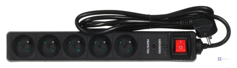 Listwa zasilająca ENERGENIE SPF5-C-5 (5 x UTE; 1,5m; kolor czarny)