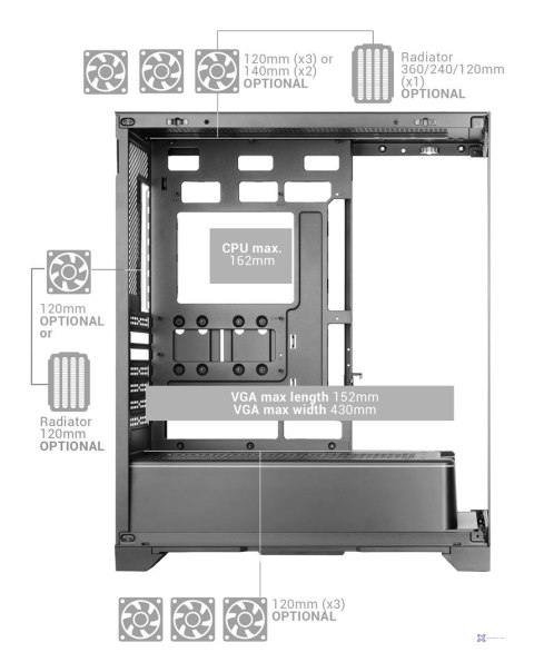 TACENS MARS MC-PRISMA ATX-obudowa