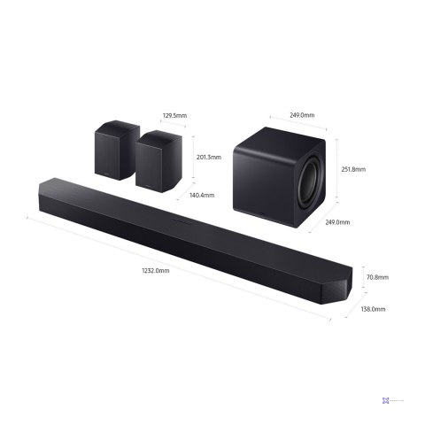 Soundbar Samsung HW-Q990F/EN 11.1.4 kan. 750W Bluetooth 5.3 Dolby Atmos Czarny (NOWOŚĆ 2025) (WYPRZEDAŻ)