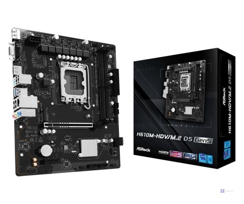Płyta główna Asrock H610M-HDV/M.2 D5 GEN5