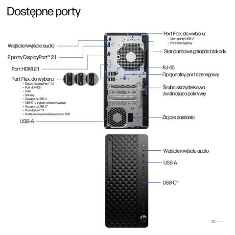 HP EliteDesk 8 Tower G1i Ultra 7 265 16GB DDR5 56000 SSD1TB Arc W11Pro 3Y OnSite