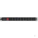 Listwa zasilająca 19"- 9xgniazdo UPS - wtyk UPS-C14