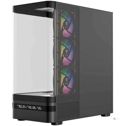 MODECOM OBUDOWA VOLCANO AQ 200 ARGB MIDI CZARNA