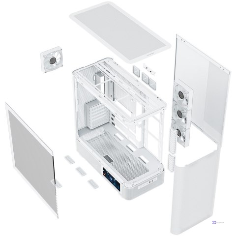 MODECOM OBUDOWA VOLCANO AQ 400 ARGB MIDI BIAŁA