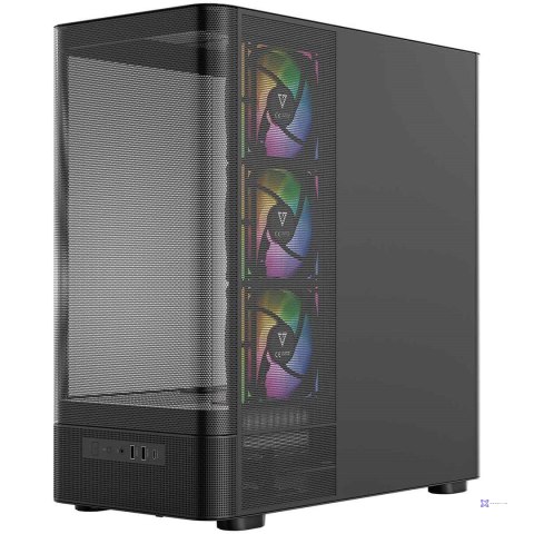 MODECOM OBUDOWA VOLCANO AQ 400 ARGB MIDI CZARNA