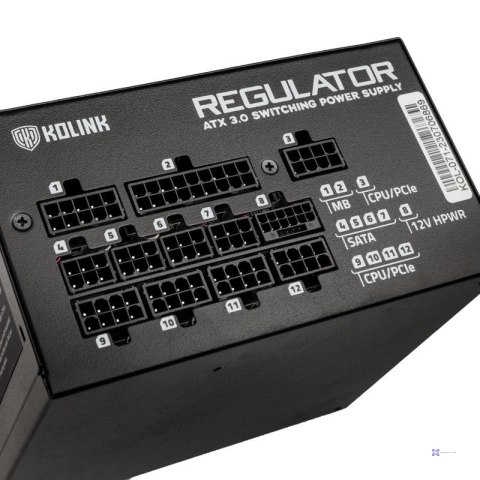 Zasilacz Kolink Regulator 80 PLUS Gold, ATX 3.0, PCIe 5.0, modułowy - 1000 W