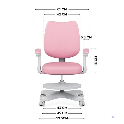 Fotel obrotowy Junior 4.6 Pink