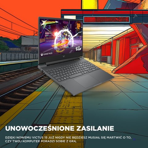 HP Victus 15-fb3040nw Ryzen 7 7445HS 15,6" IPS 144Hz 300nits AG 16GB DDR5 5600 SSD512 RTX4050_6GB Cam 720p 70Wh NoOS Gray 2Y