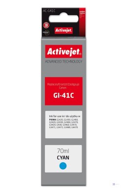 Activejet AC-G41C Tusz Buteleczka z atramentem (zamiennik Canon GI-41C 4543C001; Supreme; 70 ml; niebieski)