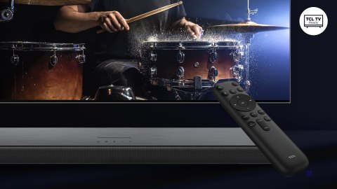 Soundbar TCL S45HE 2.0 kan.100W Bluetooth 5.2 Dolby Atmos Tytanowy