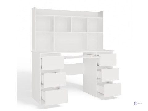 ZESTAW BIURKO KUBA + NADSTAWKA BIEL