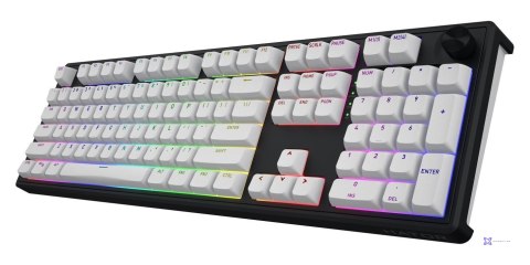 Klawiatura dla graczy Hator Skyfall 100 Wireless biało-czarna