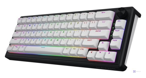 Klawiatura dla graczy Hator Skyfall 65 Wireless biało-czarna