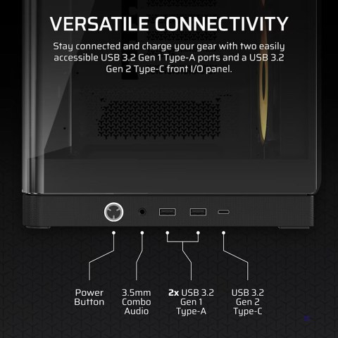 Obudowa Corsair FRAME 4500X RS-R ARGB Tempered Glass Mid-Tower, Black