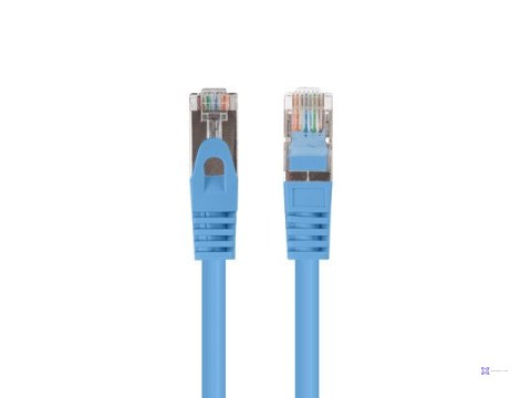 PATCHCORD KAT.5E UTP 0.5M NIEBIESKI FLUKE PASSED LANBERG 10-PACK
