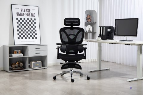 Activejet Fotel biurowy Ergonomiczny YK848 czarny (OUTLET)