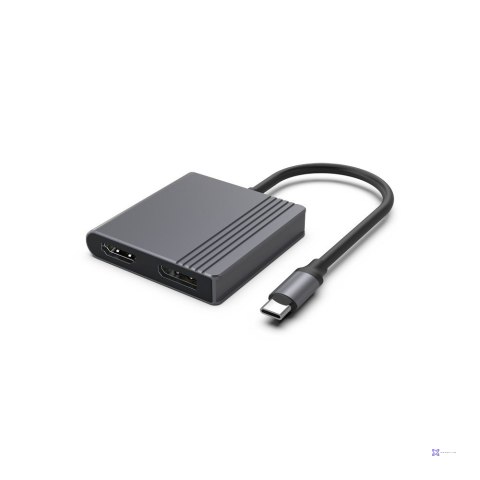 GEMBIRD ADAPTER USB-C DO HDMI + DP 4K 60HZ, CZARNY