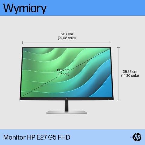 MONITOR HP LED 27" E27 G5 (6N4E2AA) (OUTLET)