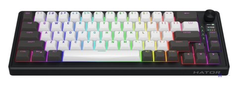 Klawiatura dla graczy Hator Skyfall 65 PRO Wireless szaro-czarna