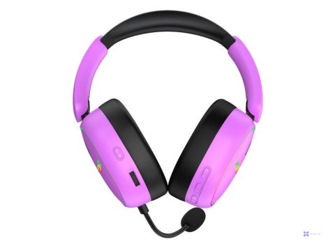 Słuchawki dla graczy Hator Phoenix 2 Wireless bezprzewodowe fioletowe