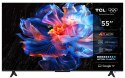 Telewizor TCL 55P69K LED 55'' 4K Ultra HD Google TV Dolby Atmos DVB-T2 Czarny (WYPRZEDAŻ)