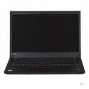 LENOVO ThinkPad T490 i7-8665U 32GB 512GB SSD 14" FHD (US QWERTY) Win11pro + zasilacz UŻYWANY