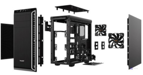Obudowa BE QUIET! Pure Base 600 BG022 (ATX, Mini ATX, Mini ITX; kolor czarny) (OUTLET)