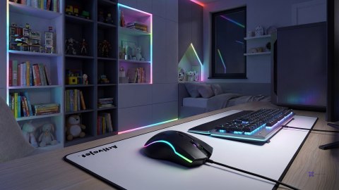 Podgrzewana mysz przewodowa Activejet USB AMY-W390; 30°C / 35°C / 40°C