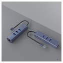 SAVIO AK-58 3-PORTOWY HUB USB-A Z ADAPTEREM RJ-45