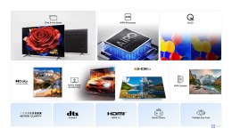 Telewizor TCL 43P79K QLED 43'' 4K Ultra HD Google TV Dolby Vision DVB-T2 Metaliczny (WYPRZEDAŻ)