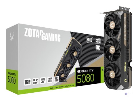 Karta graficzna ZOTAC GAMING GeForce RTX 5080 SOLID Core OC 16GB (OUTLET)
