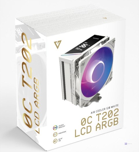 MODECOM CHŁODZENIE CPU VOLCANO 0C T202 LCD ARGB WHITE