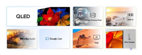 Telewizor TCL 40S59K QLED 40'' Full HD Android TV Dolby Digital Plus DVB-T2 Metaliczny