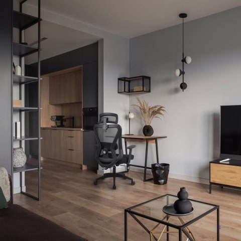 Ergonomiczny fotel biurowy ACTIVEJET T5 czarny (WYPRZEDAŻ)