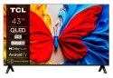 Telewizor TCL 43V5C QLED 43" Full HD Android TV Dolby Digital Plus DVB-T2 Czarny (OUTLET)