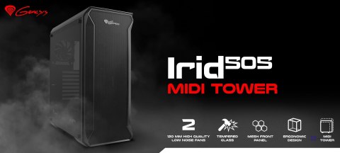 GENESIS OBUDOWA IRID 505 MIDI TOWER (Z OKNEM, USB 3.0)