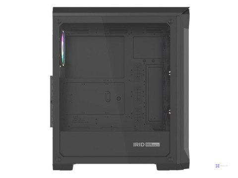 Obudowa NATEC Genesis Irid 505 ARGB NPC-1518 (ATX. Micro ATX. Mini ITX; kolor czarny)
