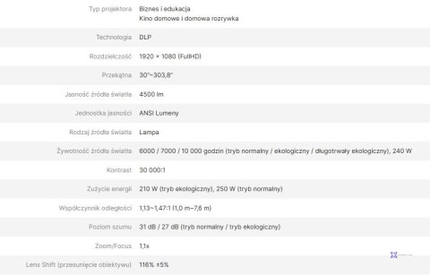 VIVITEK PROJEKTOR DH382