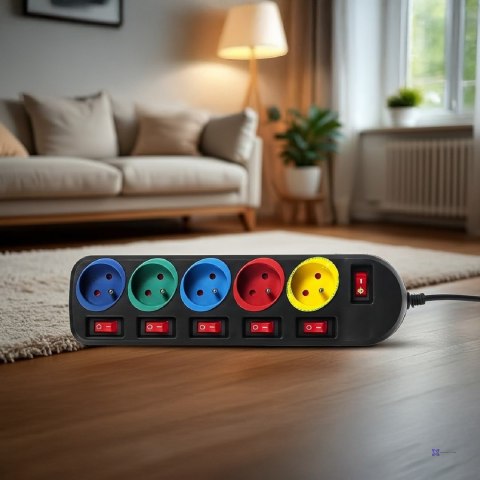 MACLEAN LISTWA ZASILAJĄCA 5 GNIAZD MCE204M