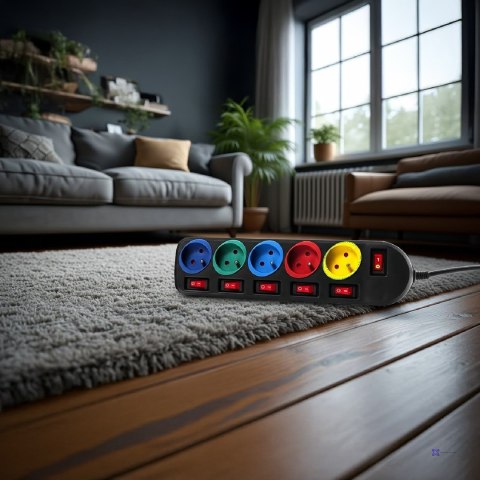 MACLEAN LISTWA ZASILAJĄCA 5 GNIAZD MCE204M